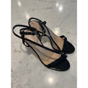 Raye Women’s Strappy‎ Ankle Strap Open Toe Party Block High Heels Size 6.5 Black